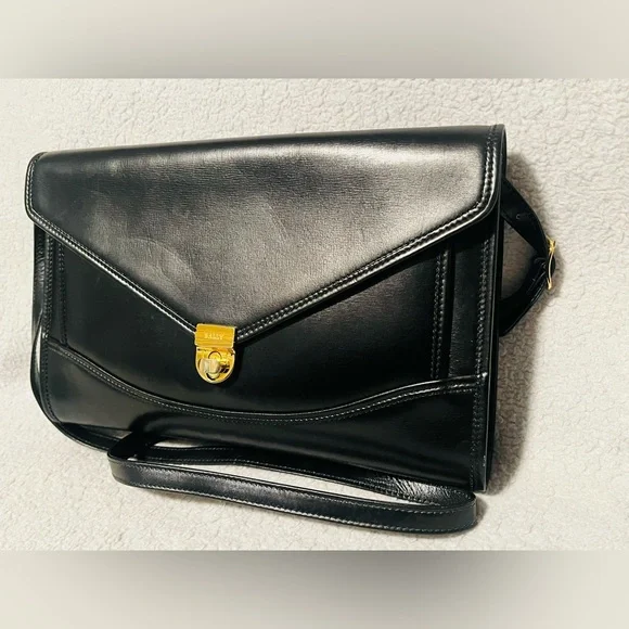 Bally Black Leather Turn lock Shoulder/Crossbody - Picture 6 of 14